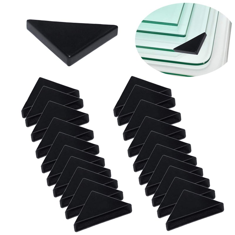 Youu UoYu Corner Protectors- 20 Pcs Shape Triple-cornered Glass Table Corner Protector Cushion (6mm x 50mm) - Image 1